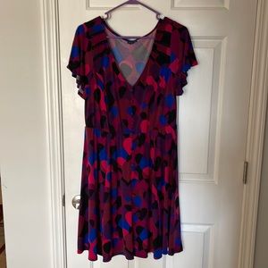 Torrid Heart print fit and flare dress